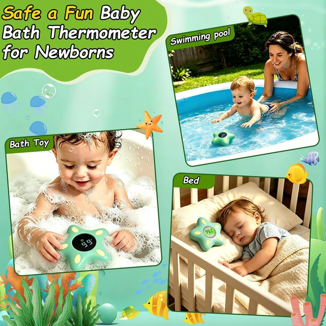 Alt view image 7 of 7 - Baby Bath Thermometer, Digital Water Temperature Thermometer Baby Safety - Instant Results, for 32-140 °Fahrenheit/0-60 ° Celsius Temperature Measure, Baby Bath Essentials
