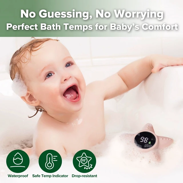 Alt view image 2 of 7 - Silicone Baby Bath Thermometer Water Temperature Thermometer for Baby Safety, Floating Infant Bath tub Temp Thermometer for Newborns & Toddlers - Starfish