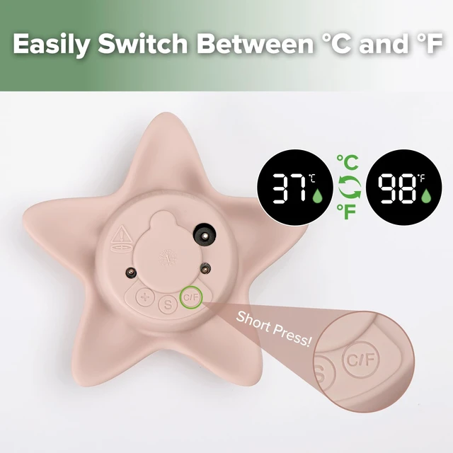 Alt view image 6 of 7 - Silicone Baby Bath Thermometer Water Temperature Thermometer for Baby Safety, Floating Infant Bath tub Temp Thermometer for Newborns & Toddlers - Starfish