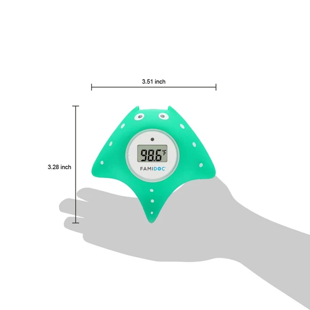 Alt view image 5 of 7 - Baby Bath and Room Thermometer FDTH-V0-22 New Upgraded Sensor Technology for Baby Health Bath Tub Thermometer Floating Toy (Blue)
