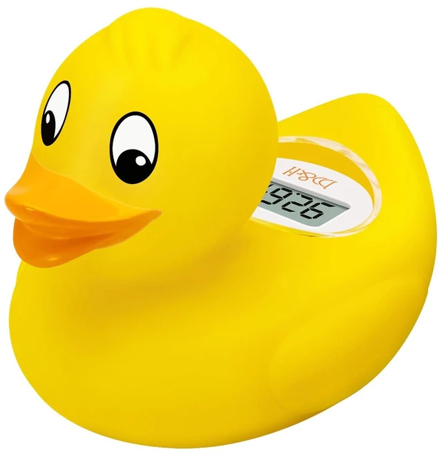 Main image of Digital Duckling Baby Bath Thermometer - Easy to Read Display |BPA-Free | Infant Safe Floating Water Thermometer, Digital Bath and Room Temperatures, Baby Bath Time Toy