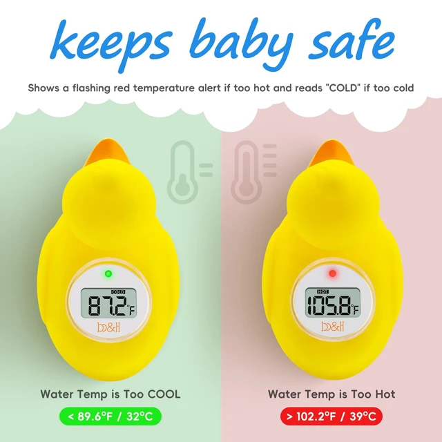 Alt view image 3 of 7 - Digital Duckling Baby Bath Thermometer - Easy to Read Display |BPA-Free | Infant Safe Floating Water Thermometer, Digital Bath and Room Temperatures, Baby Bath Time Toy