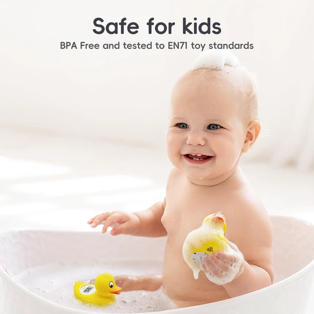 Alt view image 5 of 7 - Digital Duckling Baby Bath Thermometer - Easy to Read Display |BPA-Free | Infant Safe Floating Water Thermometer, Digital Bath and Room Temperatures, Baby Bath Time Toy