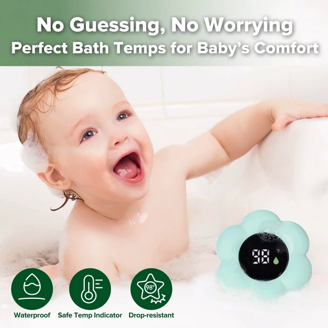 Alt view image 2 of 7 - Silicone Baby Bath Thermometer Water Temperature Thermometer for Baby Safety, Floating Infant Bath tub Temp Thermometer for Newborns & Toddlers- Flower