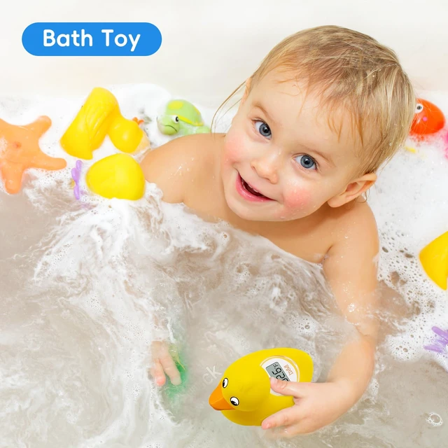 Alt view image 6 of 7 - Digital Duckling Baby Bath Thermometer - Easy to Read Display |BPA-Free | Infant Safe Floating Water Thermometer, Digital Bath and Room Temperatures, Baby Bath Time Toy