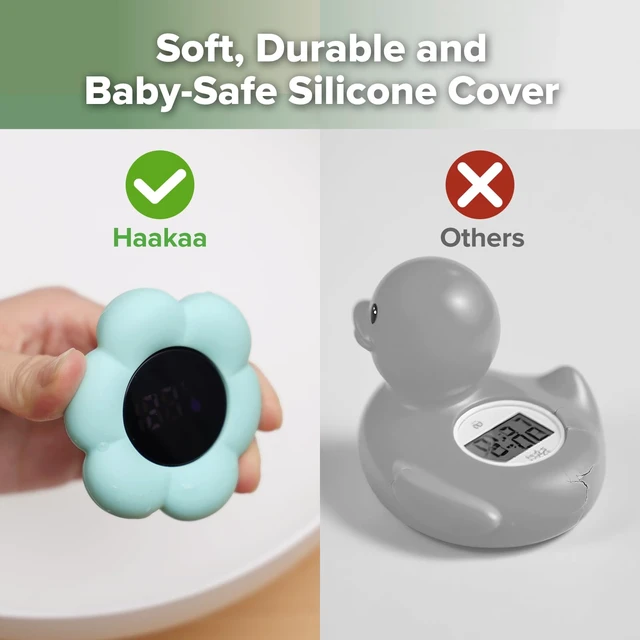 Alt view image 7 of 7 - Silicone Baby Bath Thermometer Water Temperature Thermometer for Baby Safety, Floating Infant Bath tub Temp Thermometer for Newborns & Toddlers- Flower