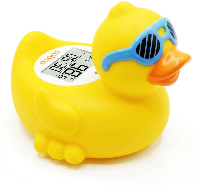 Main image of Baby Bath Thermometer, Floating Duck Infant Water Thermometer | Good/Cool/Hot Display, LED & Sound Alarm, Adjustable High-Temp Alert, ±1°F Accuracy, BPA-Free IPX7 Duck for Newborn Baths