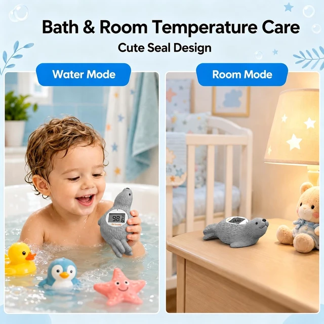 Alt view image 6 of 7 - Baby Bath Thermometer Baby Safety Water Thermometer for Kids | ±1 Accuracy; Long Battery Life; BPA-Free; Rapid Response