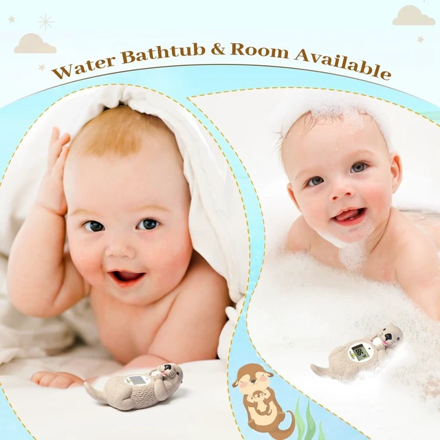 Alt view image 6 of 6 - Baby Bath Thermometer for Infants Otter Baby Water Thermometer for Bathtub | Newborn Bathtime essentials, Odorless, Tub Temperature, Room Temp, Accurately, Hot Cold Color Alert, Safety Floating Toy