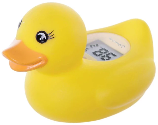 Main image of Baby Bath Thermometer - Duck Water Thermometer for Bathtub | Instant Digital Water & Room Temperature - Fun Floating Duck Toy - Helps Monitor Bath Water Temperature