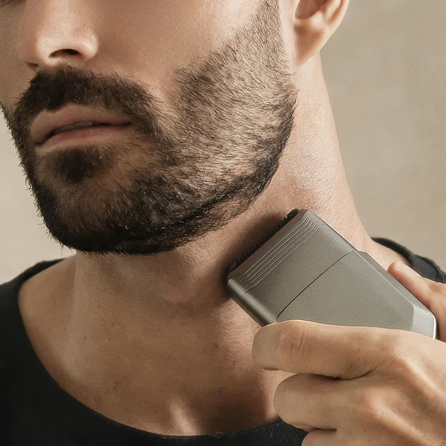Alt view image 3 of 7 - Electric Razors for Men, Foils Shaver for Face & Bald Head IPX7 Waterproof | Compact Travel Shaver with Magnetic Cover, USB-C Rechargeable Small Portable Foil Shavers, Precision Blades & Close Shave