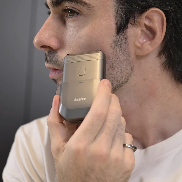 Alt view image 4 of 7 - Electric Razors for Men, Foils Shaver for Face & Bald Head IPX7 Waterproof | Compact Travel Shaver with Magnetic Cover, USB-C Rechargeable Small Portable Foil Shavers, Precision Blades & Close Shave