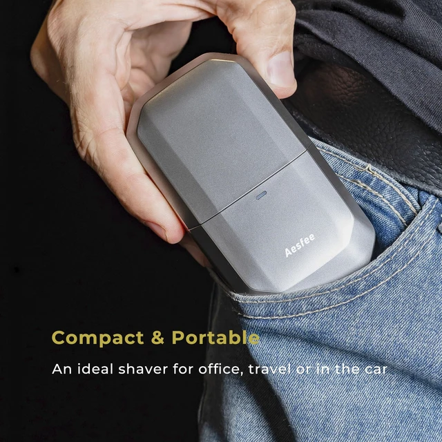 Alt view image 5 of 7 - Electric Razors for Men, Foils Shaver for Face & Bald Head IPX7 Waterproof | Compact Travel Shaver with Magnetic Cover, USB-C Rechargeable Small Portable Foil Shavers, Precision Blades & Close Shave