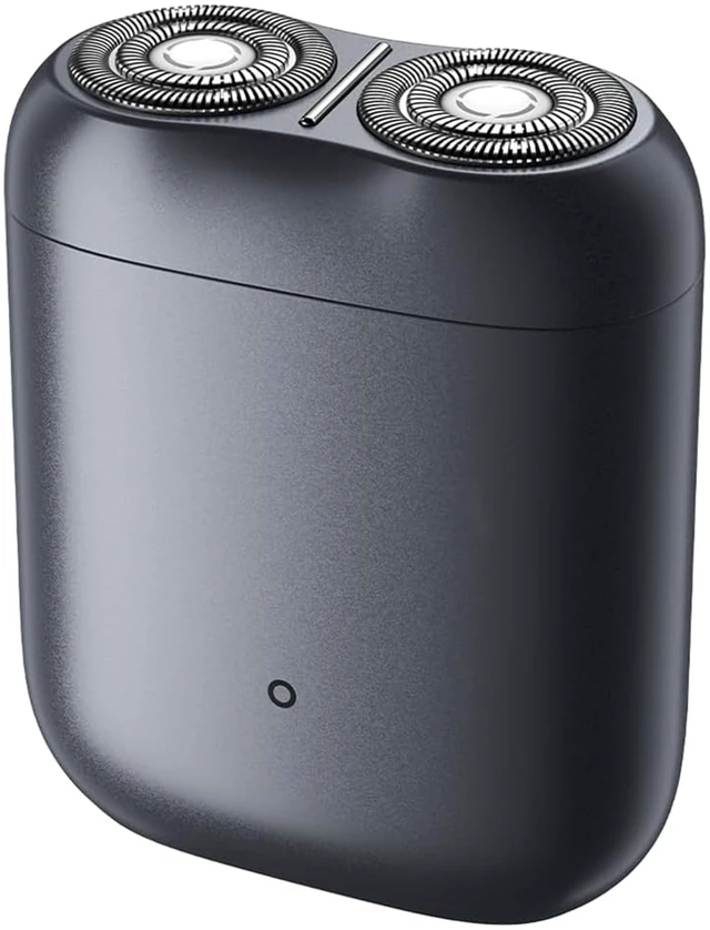 Main image of Electric Shaver S200, 2 Rotary Blades, 8000 RPM Motor, Skin-Touch Auto Start, IPX7 Waterproof, Type-C Fast Charge, 60-Min Runtime (Moon Rock Grey)