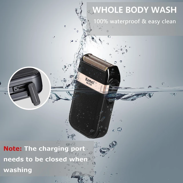 Alt view image 5 of 7 - Foil Shaver for Men IPX7 Waterproof Razor Cordless Electric Shavers | Trimmer Razors Blade Washable Grooming Detachable Washable Head Replaceable Foil Mesh