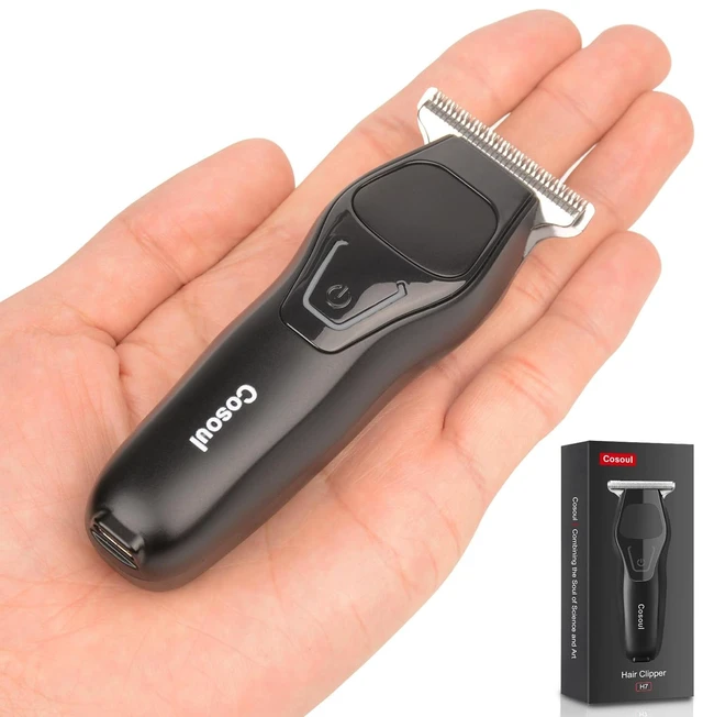 Main image of Compact Travel Beard Trimmer for Men Small Hair Trimmer Clipper Mini | Precision Detailing Face, Mustache, Neck & Sideburns , T Blade , Small Hair Clipper for Toddler , Cordless Portable USB-C