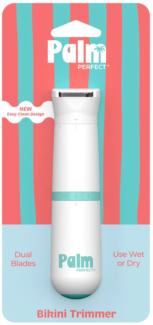 Main image of Bikini Trimmer for Women, Dual Blade, Waterproof, Wet/Dry | Bikini grooming, hair trimmer women, bikini line, sensitive areas, rounded tips, trimming guide, mini electric shaver