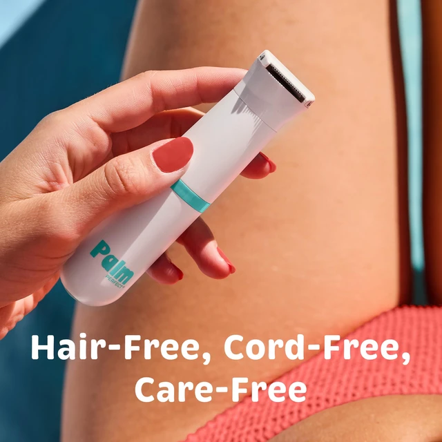 Alt view image 2 of 7 - Bikini Trimmer for Women, Dual Blade, Waterproof, Wet/Dry | Bikini grooming, hair trimmer women, bikini line, sensitive areas, rounded tips, trimming guide, mini electric shaver