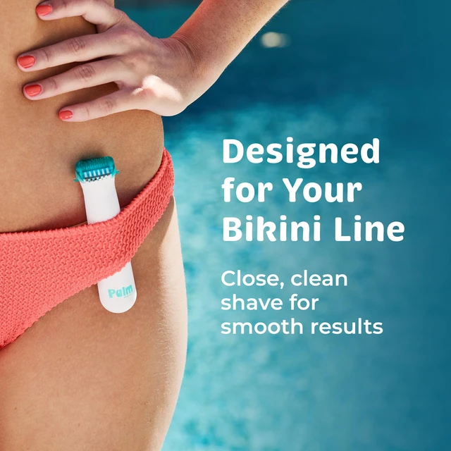 Alt view image 3 of 7 - Bikini Trimmer for Women, Dual Blade, Waterproof, Wet/Dry | Bikini grooming, hair trimmer women, bikini line, sensitive areas, rounded tips, trimming guide, mini electric shaver