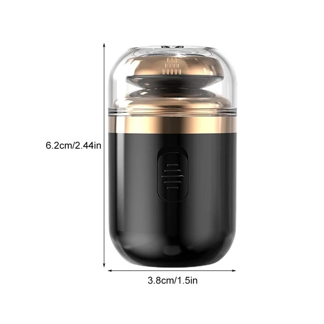 Alt view image 6 of 7 - Mini Electric Shaver, Portable Automatic Razor for Men | Portable Pocket Shaver, USB Rechargeable Rotary Shaver for Home, Car, Travel