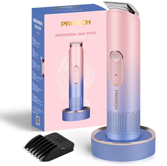 Main image of Pubic Hair Trimmer Women, Pain-Free Waterproof Bikini Trimmer for Women | Women's Body Hair Trimmer for Arms, Armpits, Legs, and Bikini Lines, Safe Chamfered Blades, Easy to Clean, Ideal Gift