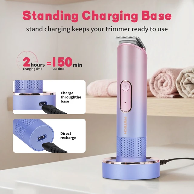 Alt view image 5 of 7 - Pubic Hair Trimmer Women, Pain-Free Waterproof Bikini Trimmer for Women | Women's Body Hair Trimmer for Arms, Armpits, Legs, and Bikini Lines, Safe Chamfered Blades, Easy to Clean, Ideal Gift