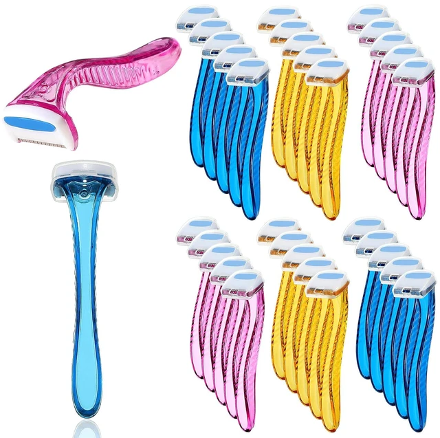 Main image of 30 Pcs Bikini Razors Bikini Trimmer for Women, Mixed Colors | Compact Size for Bikini Line, Underarm and Body Hair Removal; Convenient for Travel, Beauty Routines and Everyday Grooming
