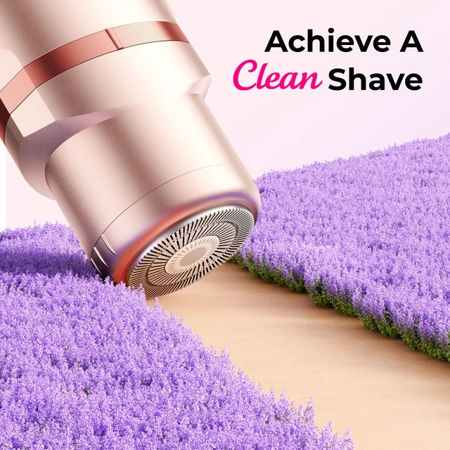 Alt view image 2 of 7 - Bikini Trimmer for Women Pubic Hair: 2 in 1 Electric Razors for Women - Rechargeable Electric Shaver - IPX7 Waterproof Bikini Shaver for Travel & Shower Use in Summer (Rose Gold)