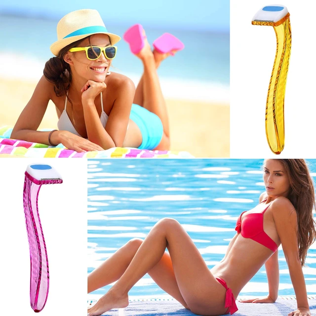 Alt view image 7 of 7 - 12 Pcs Women Disposable Bikini Razors, Multicolor | Precise Bikini Line Trimmer, T Type Shaver, Disposable Clean Use, Protective Cap Design, Portable Size, Easy Grip Handle