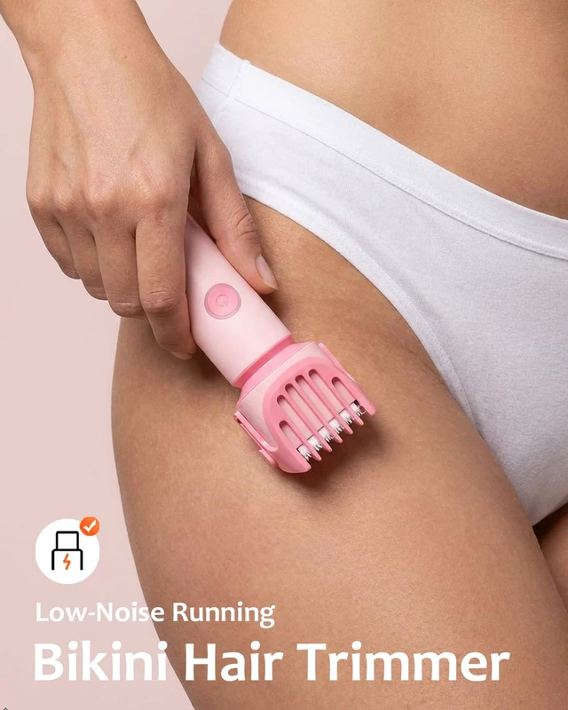 Alt view image 3 of 7 - 5-in-1 Electric Bikini Trimmer for Women Wet & Dry Groomer for Face Body | Adjustable 3/6/9mm Body Shaver & Rechargeable Facial Razor Ceramic Blades for Armpit Legs Nose Ear Pubic Hair IPX6 Waterproof