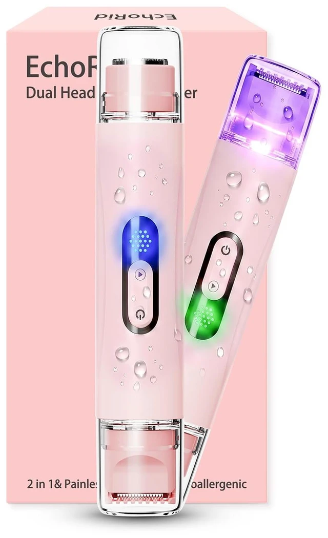 Main image of 2 in 1 Bikini Trimmer for Women,Dual Head Electric Razors for Women | IPX7 Waterproof, Bikini Grooming, Cordless Rechargeable, Legs, Underarms, Face and bikini line, Wet & Dry Use, Cordless