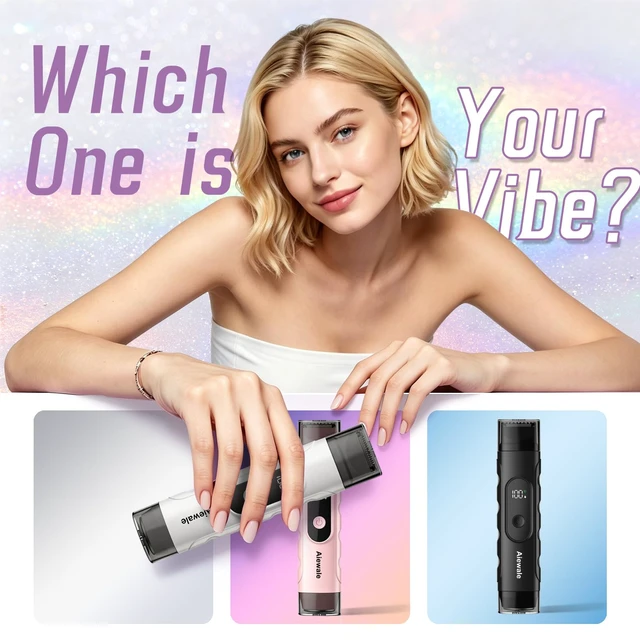 Alt view image 2 of 7 - Bikini Trimmer for Women 2in1 Dual Head Waterproof & Painless Electric Razors for Pubic Hair, Face,Legs, Underarms Portable Cordless Shaver with Fast Charging,Self Care Gifts for Women (White)