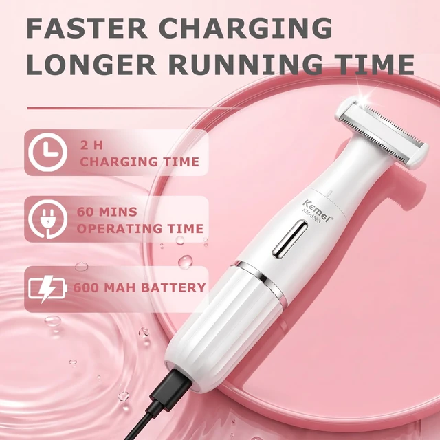 Alt view image 6 of 7 - 3523 6 in 1 Bikini Trimmer for Women IPX4 Waterproof Razors for Women | Foil Shaver Hair Trimmer Epilator for Face, Bikini Line Area, Body, Leg, Underarm, Nose, Ear, Eyebrow, Sideburn