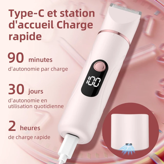 Alt view image 4 of 7 - Bikini Trimmer for Women 3 in 1 Electric Shaver Razors Nose Hair Trimmer Waterproof Pubic Hair for Underarm Leg Arm Body 009