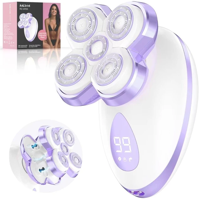 Main image of Electric Razors for Women Legs, Magnetic Lady Shaver for Everything Grape | Painless Rotary Hair Remover for Legs Arms Face, Lady Trimmer for Sensitive Skin - Wet Dry Shaver Rechargeable