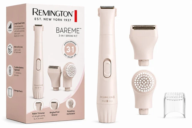 Main image of Smooth & Silky Body & Bikini Kit, Cordless Bikini Trimmer and Shaver for Women, Waterproof for Grooming in the Shower, Beige