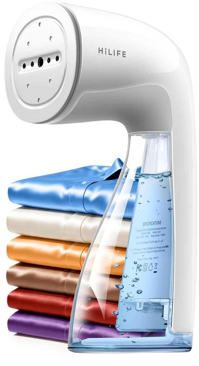 Main image of Steamer for Clothes, 1100W Handheld Portable Steamer, 120V Only | 1100W powerful steam, 30S fast heat-up, 300ml tank, leak-proof design for easy wrinkle removal at home or while traveling.