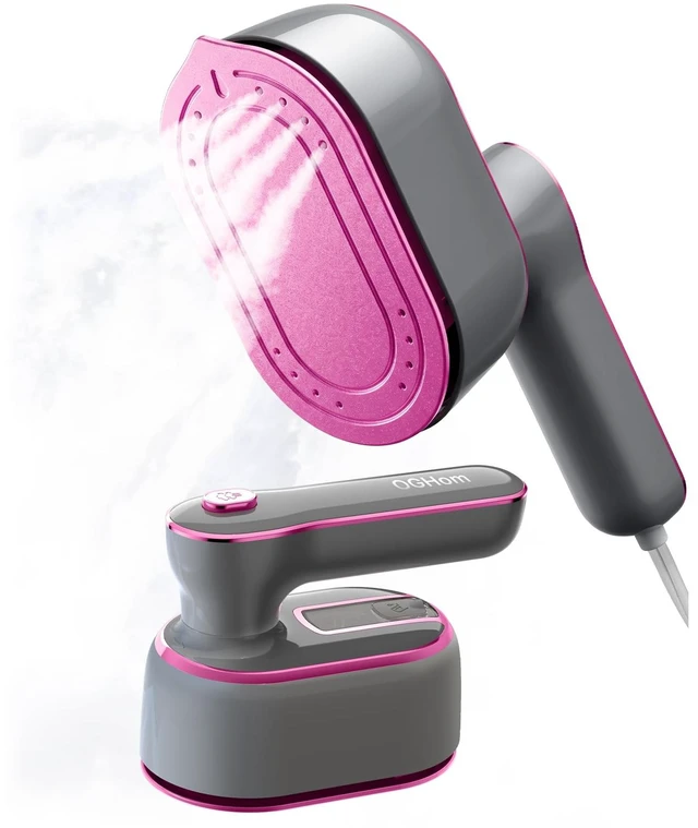 Main image of Steamer for Clothes, 2-in-1 Handheld Clothes Steamer with Dry & Steam Ironing, 180° Rotatable Handle, 20s Fast Heat-Up, 970W Portable Travel Steamer for Clothes, Compact for Home & Travel
