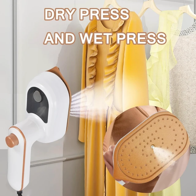 Alt view image 3 of 7 - Travel Iron for Clothes, Mini Ironing Machine Handheld Can Be Rotated 180 Degrees, Household Fast Heating Wired Small Electric Iron, Portable Heat Press Clothing Iron Machine - US Plug