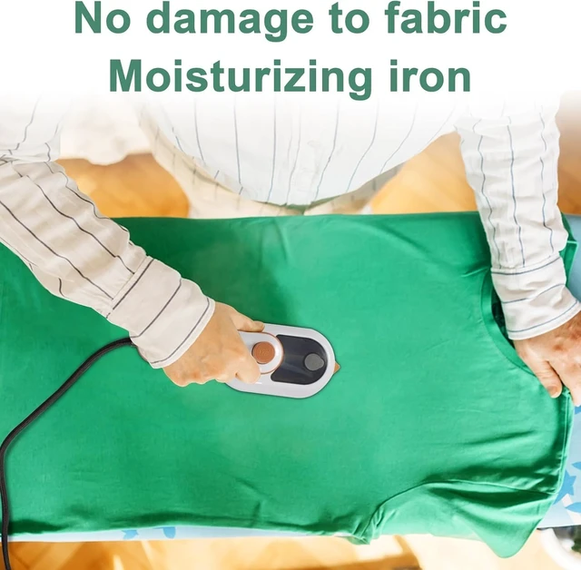Alt view image 5 of 7 - Travel Iron for Clothes, Mini Ironing Machine Handheld Can Be Rotated 180 Degrees, Household Fast Heating Wired Small Electric Iron, Portable Heat Press Clothing Iron Machine - US Plug
