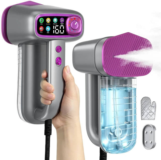 Main image of Handheld Steamer for Clothes,Travel Garment Steamer for Fabric | 160ml Large Water Tank,1200W Clothes Steamer,6 Steam Mode,Stong Steam,Quick Wrinkle Removal,120V for Home,Office