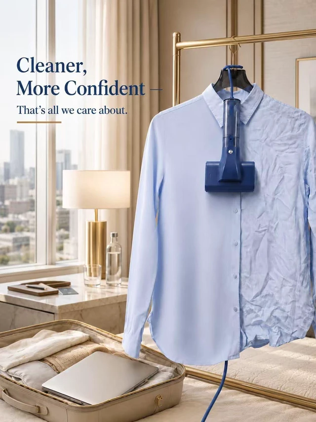 Alt view image 7 of 7 - G10 Steamer for Clothes, Portable Travel Irons,Handheld Garment Steamer | 15S Fast Heat Up,Big Iron Panel steam iron 2-in-1 Travel Size 0.9 lbs, 100ml Tank for Travel & Home (Only for 120V)