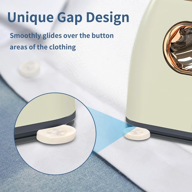 Alt view image 3 of 7 - Portable Travel Steamer Iron for Clothes: Mini Handheld Garment Steam Ironing Machine for Clothing - Professional Small Size Hand Held Traveling Fabric Steamers for Wrinkle on Dress Shirt (Beige)