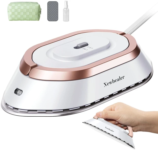 Main image of Travel Iron Set, 100-240V Mini Dry Iron for Clothes (No Steam) | Max 300W, Heats in 60s, 302 Ceramic Soleplate, Handy Heat Press, 0.5lbs Lightweight for Quick Touch-ups Worldwide