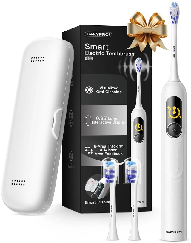 Main image of G5S Smart Electric Toothbrush Adults & Kids | 17 Dental Pros Tested · 150-Day Battery · See Missed Spots in Real Time · Built for Self-Care