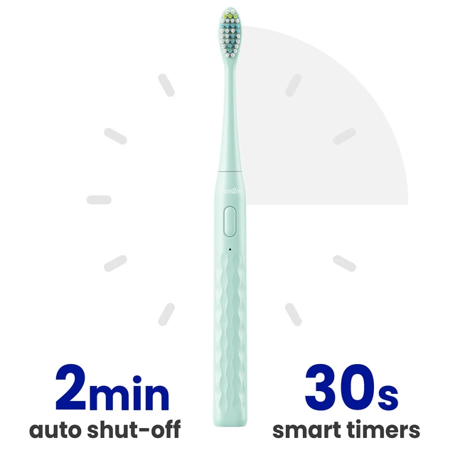 Alt view image 7 of 7 - Sonic Travel Electric Toothbrush for Adults&Kids, Travel Case&2 Brush Heads, 1 Charge for 90 Days, Type-C Rechargeable Sonic Toothbrush, Compact Design for Daily/Travel Use-Green