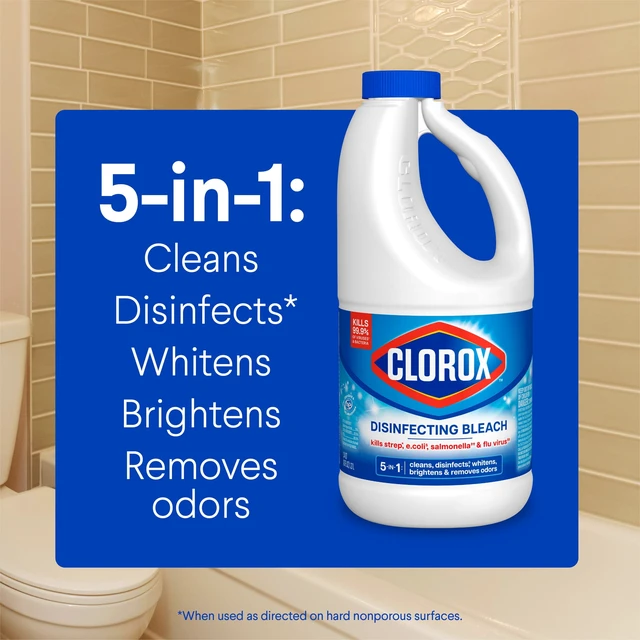 Alt view image 2 of 5 - Clorox Disinfecting Liquid Bleach Cleaner Regular Scent 43fl oz
