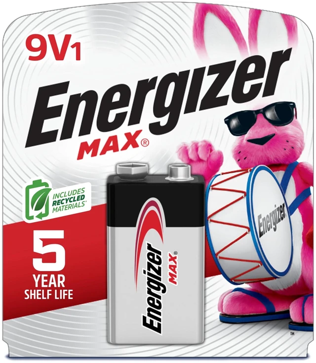 Main image of Energizer MAX 9V Alkaline Batteries (1 Pack)