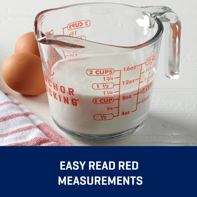 Alt view image 5 of 7 - Anchor Hocking 2 Cup Glass Measuring Cup