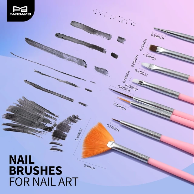 Alt view image 5 of 6 - FANDAMEI Nail Art Tools, Nail Stuff, Nail Supplies, Nail Stand, Nail Brush